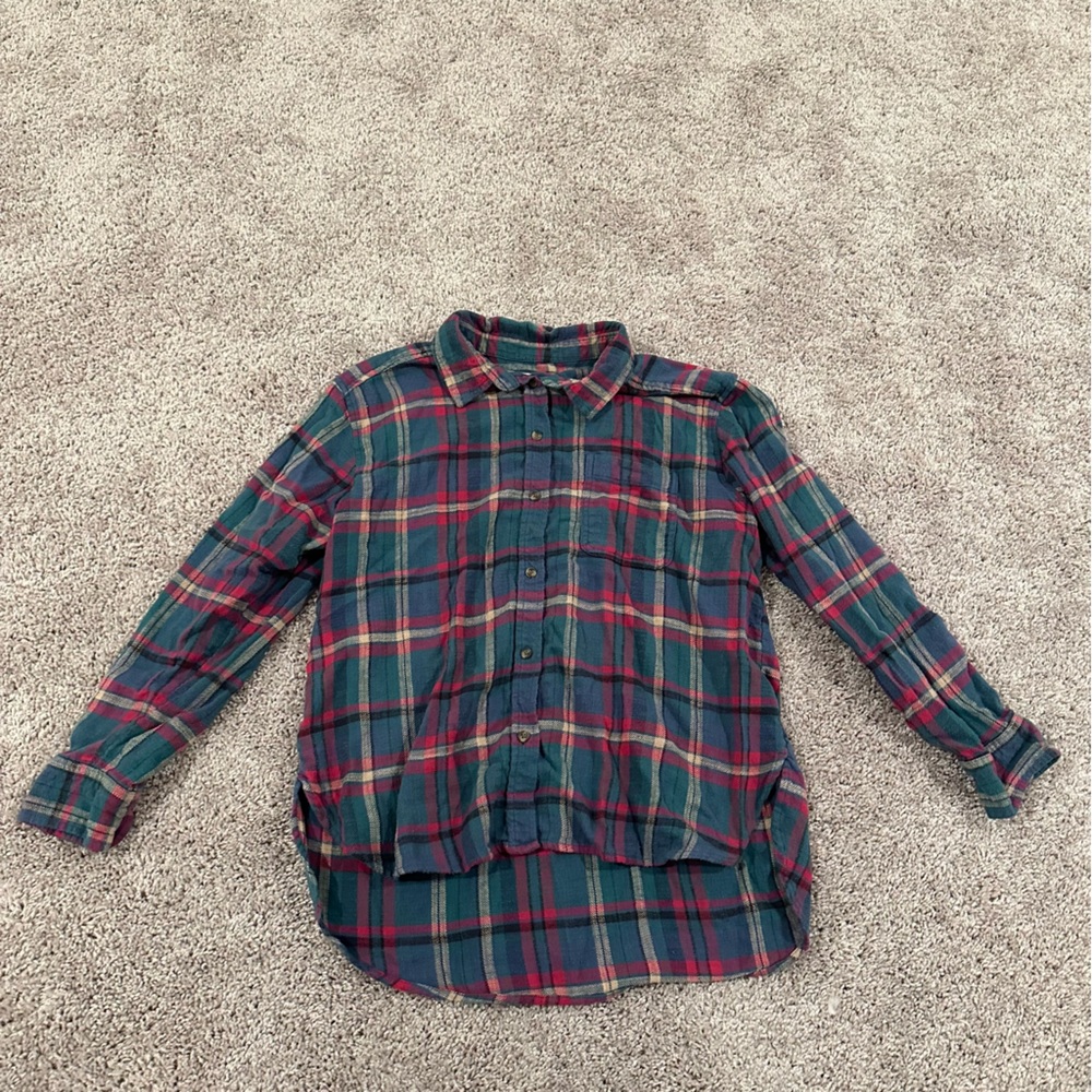 American Eagle Plaid Button Up